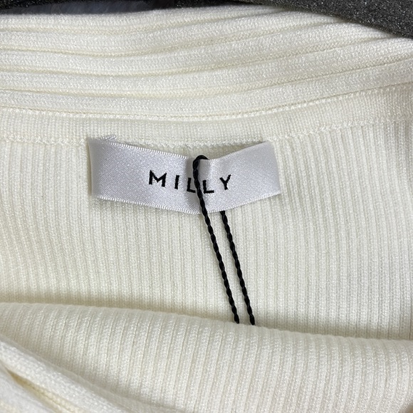 Milly sweater knit with stripe trim on sleeve hem - Picture 4 of 4